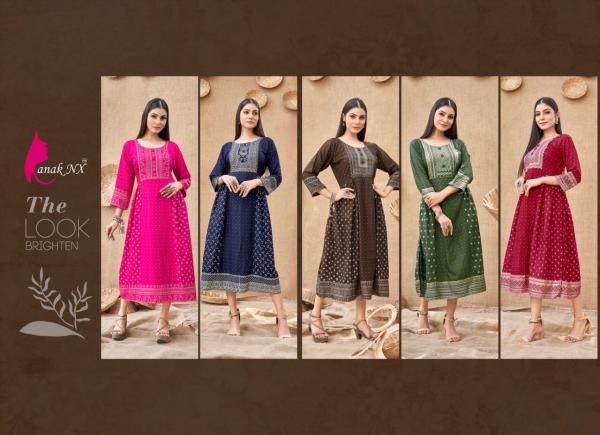 Kanak Mehak Designer Round Flair Kurtis Edition